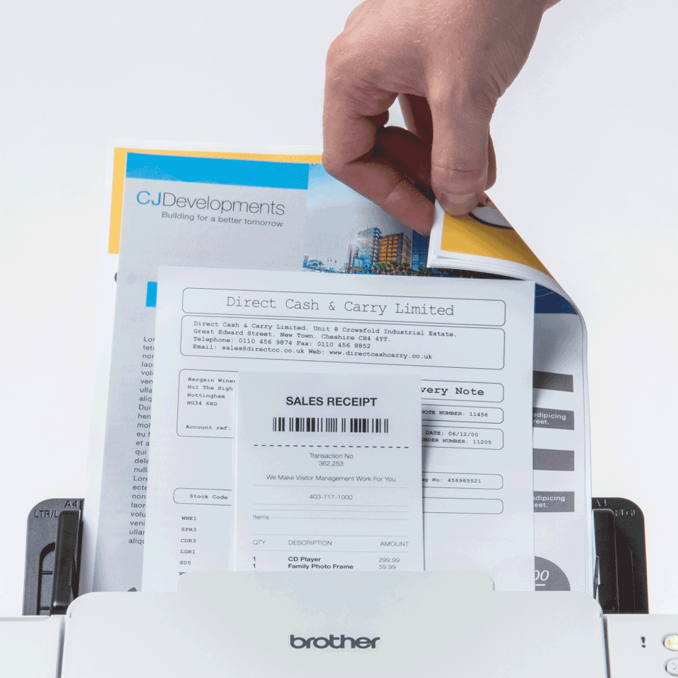 ADS-2700W brežični in žični namizni dokumentni skener  5